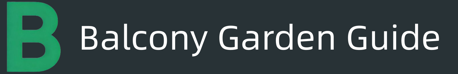 Balcony Garden Guide