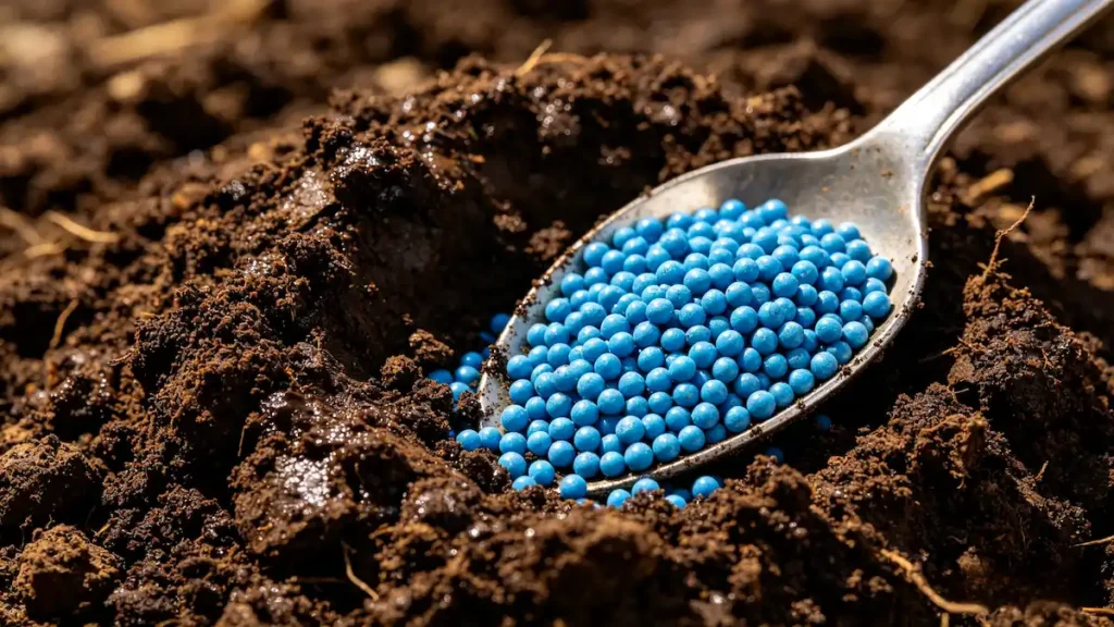 organic compost versus synthetic garden fertilizer for vegetables